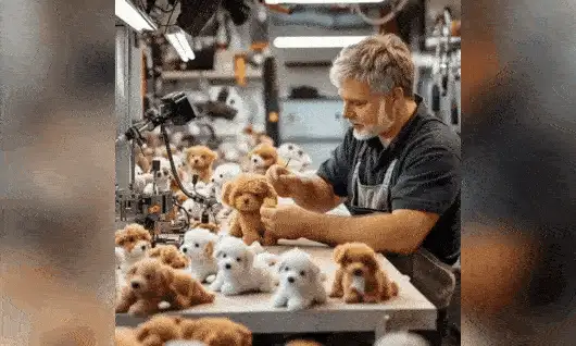 Il cucciolo in laboratorio